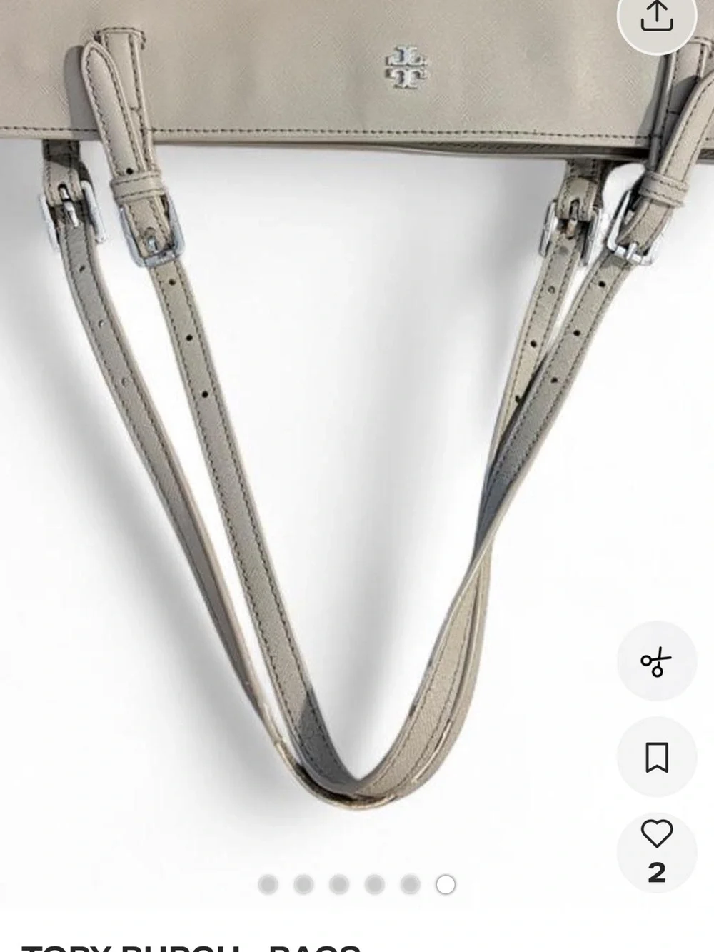 Tory Burch Beige Taupe York  Tote